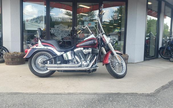 2013 har FLSTF FAT BOY in Ember Red Sunglo / Merlot Sunglo