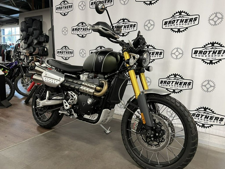 2023 Triumph Scrambler 1200 XE Matte Khaki Green Matte Jet Black