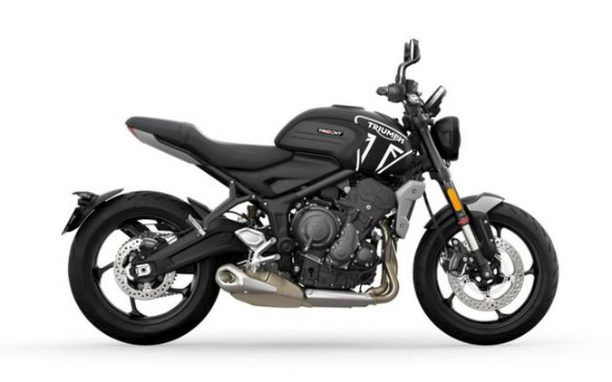 2023 Triumph Trident 660 Matte Jet Black Matte Silver Ice