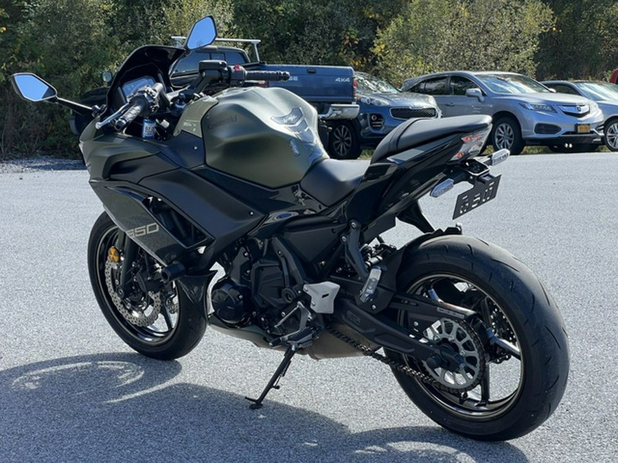 2024 Kawasaki Ninja 650 Metallic Covert Green/Metallic Spark Bl Metallic Covert GreenMetallic Spark B
