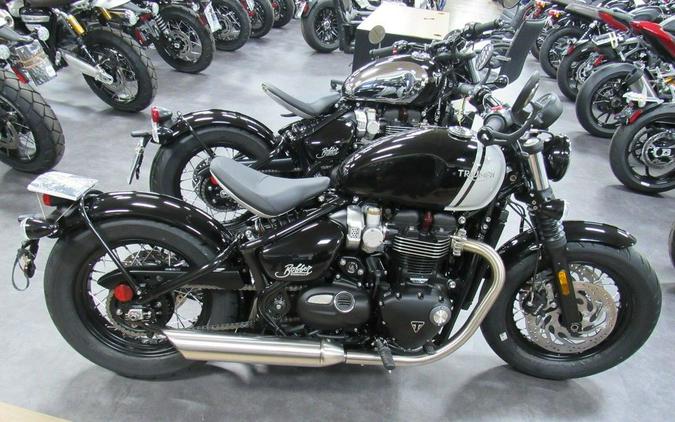 2024 Triumph Bonneville Bobber Jet Black/Ash Gray