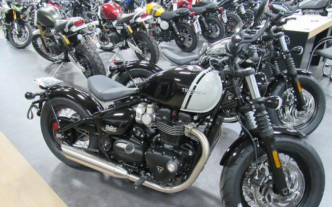 2024 Triumph Bonneville Bobber Jet Black/Ash Gray