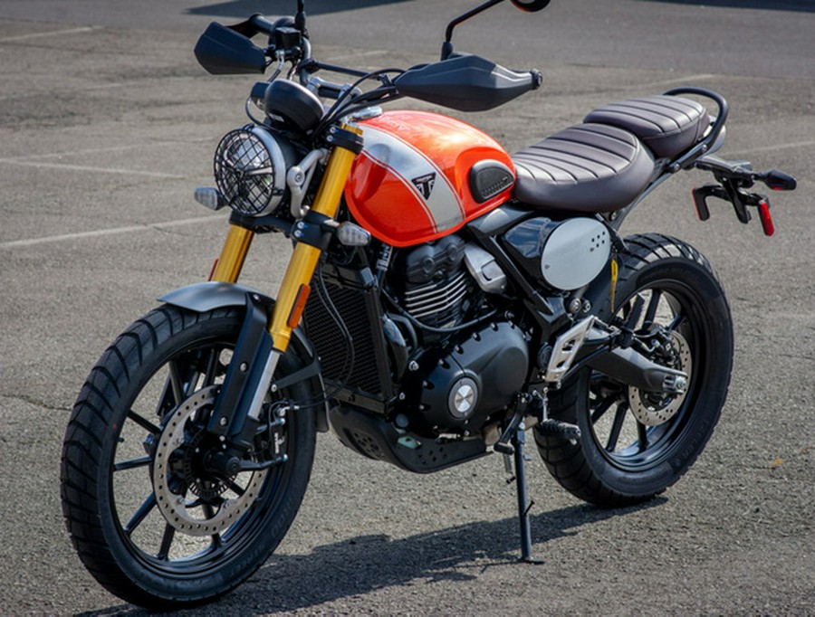 2026 Triumph Scrambler 400 X Baja Orange/Aluminium