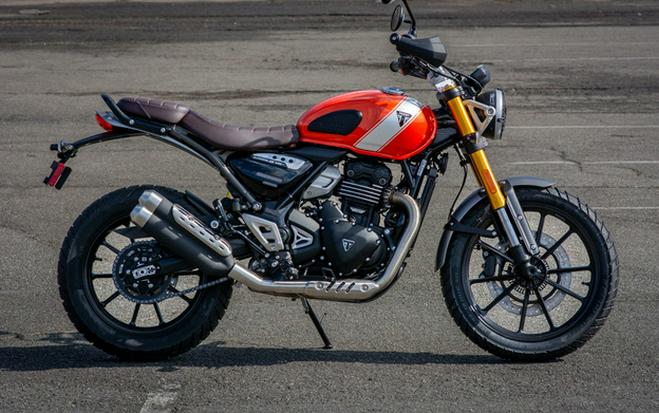 2026 Triumph Scrambler 400 X Baja Orange/Aluminium