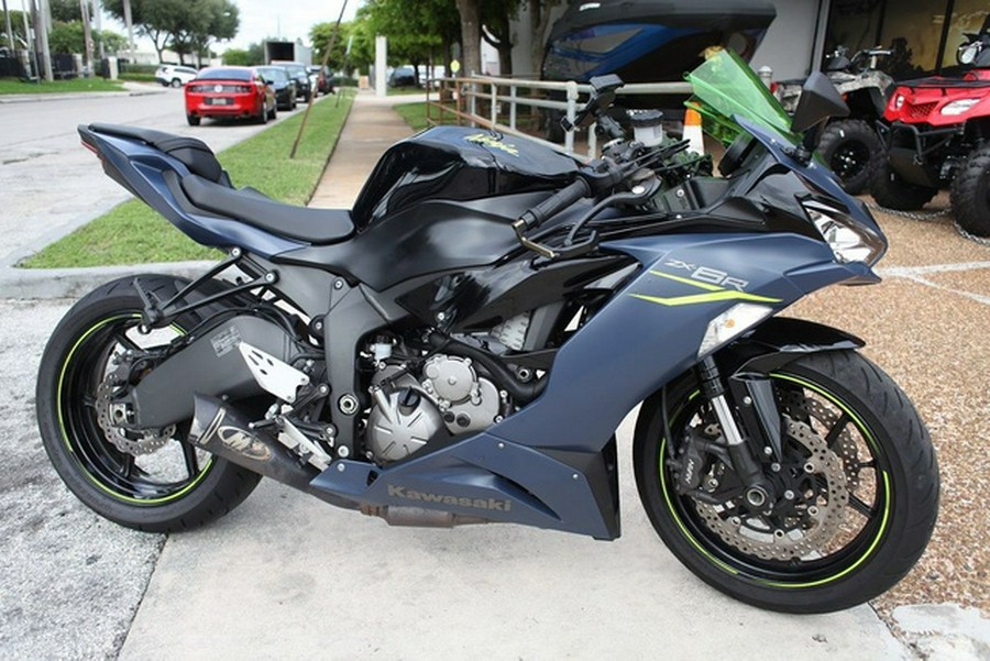 2023 Kawasaki Ninja ZX-6R Metallic Matte Twilight Blue/Metalli