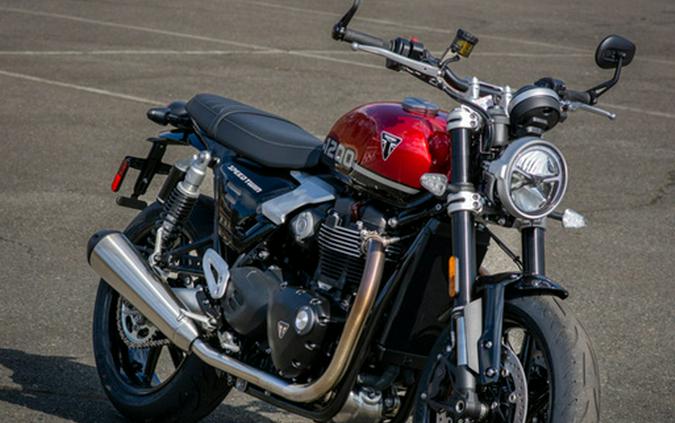 2026 Triumph Speed Twin 1200 Carnival Red/Sapphire Black