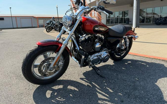2013 Harley-Davidson® 1200 Custom Deluxe Candy Orange/Beer Bottle