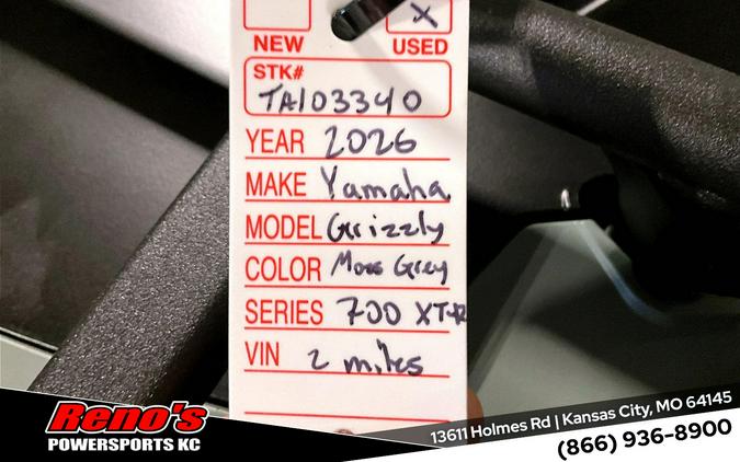 2026 Yamaha Grizzly EPS XT-R