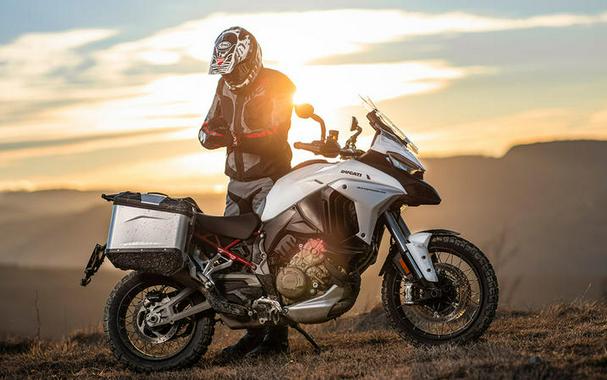 2023 Ducati Multistrada V4S Iceberg White - Spoked Wheels