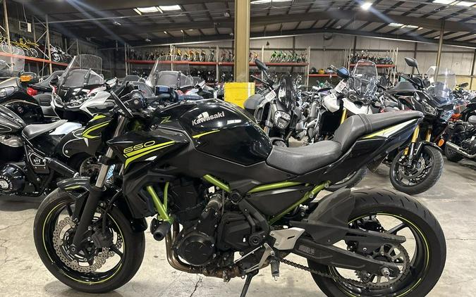 2020 Kawasaki Z650 Metallic Spark Black