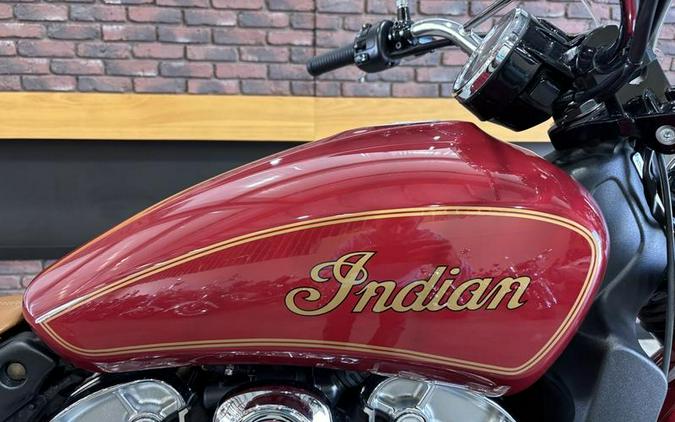 2020 Indian Motorcycle® Scout® 100th Anniversary Indian Red with Gold trim