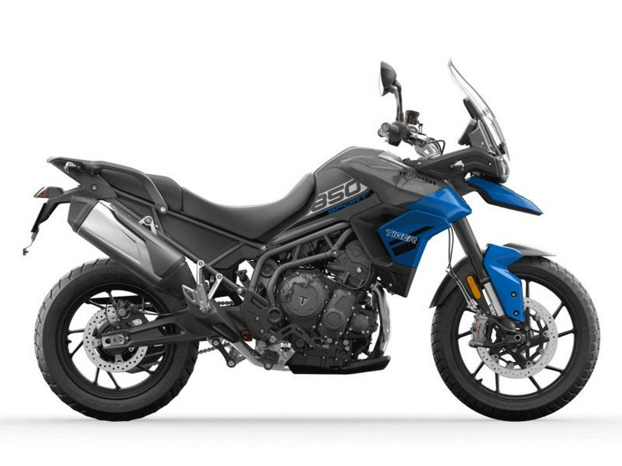 2023 Triumph Tiger 850 Sport Graphite Caspian Blue