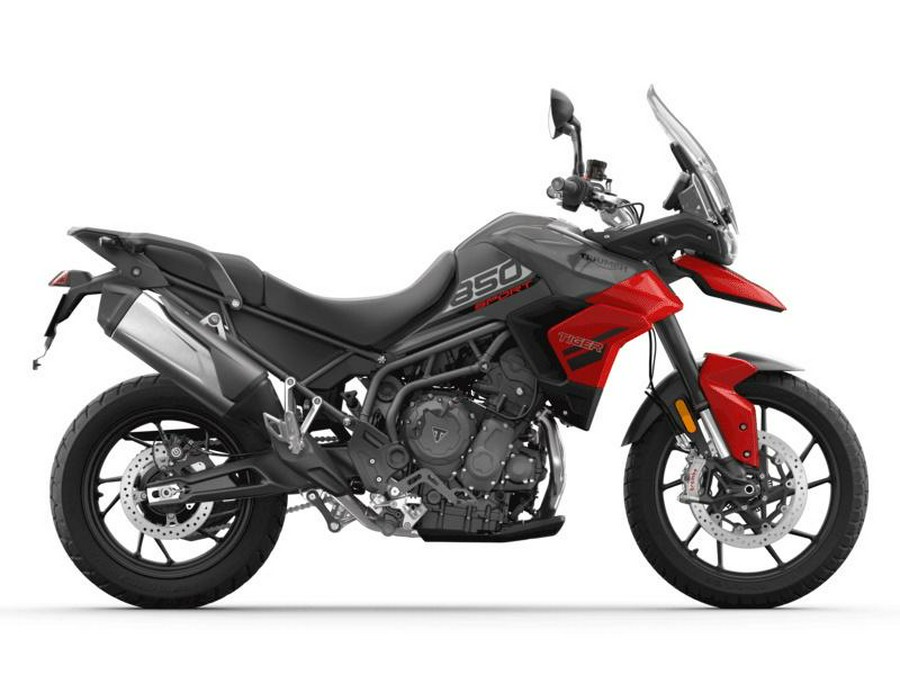 2023 Triumph Tiger 850 Sport Graphite Diablo Red