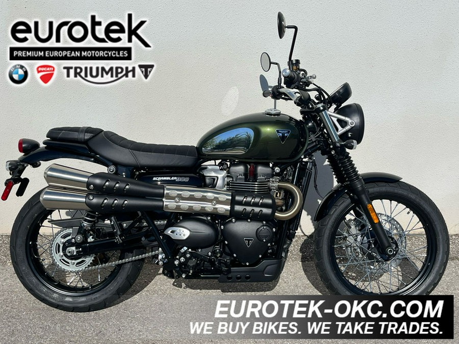 2023 Triumph Scrambler 900 Chrome Edition Brooklands Green