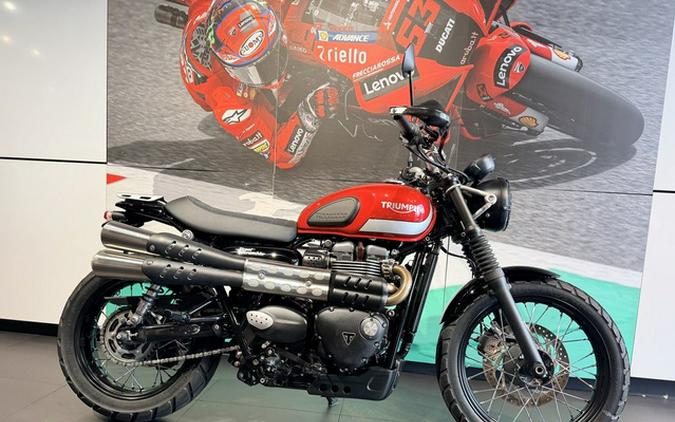 2018 Triumph Street Scrambler Korosi RedFrozen Silver