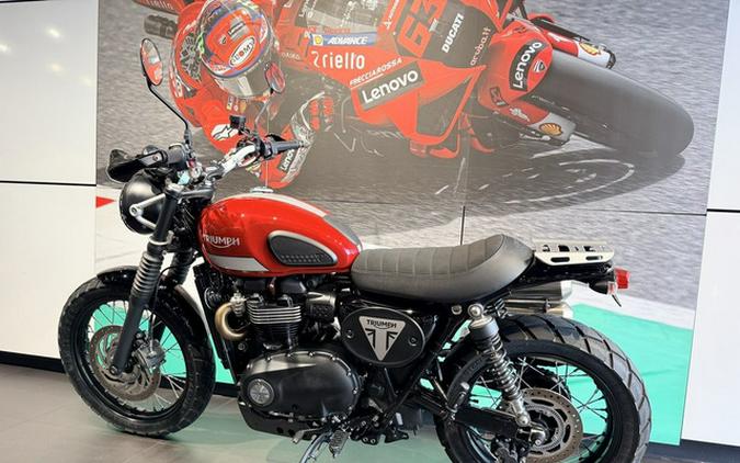 2018 Triumph Street Scrambler Korosi RedFrozen Silver