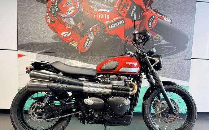 2018 Triumph Street Scrambler Korosi RedFrozen Silver