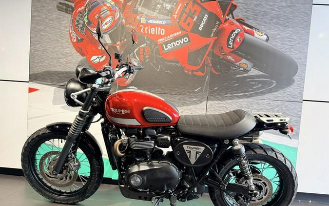 2018 Triumph Street Scrambler Korosi RedFrozen Silver