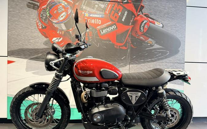 2018 Triumph Street Scrambler Korosi RedFrozen Silver