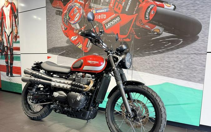2018 Triumph Street Scrambler Korosi RedFrozen Silver