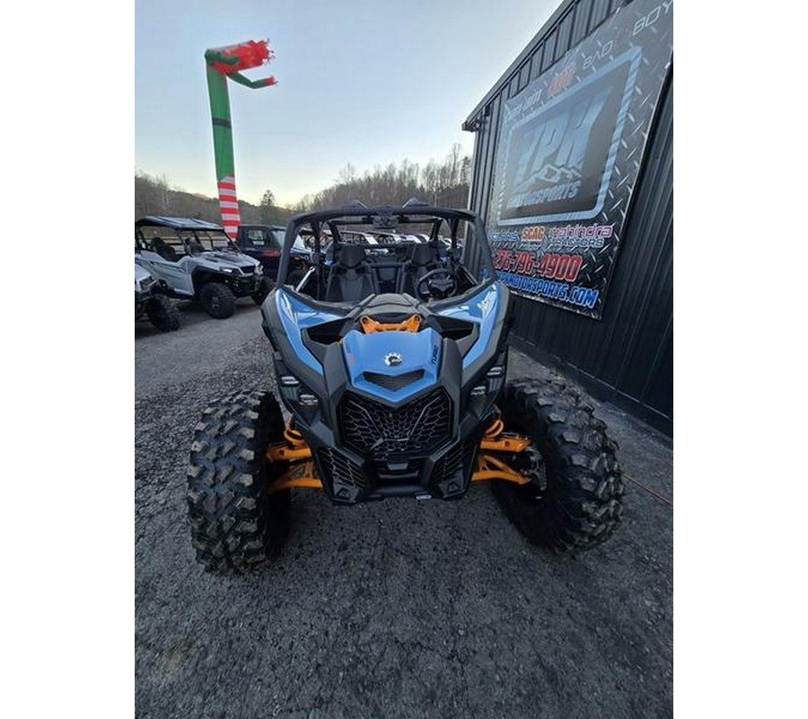2026 Can-Am® Maverick X3 MAX DS Turbo RR Scandi Blue & Orange Crush