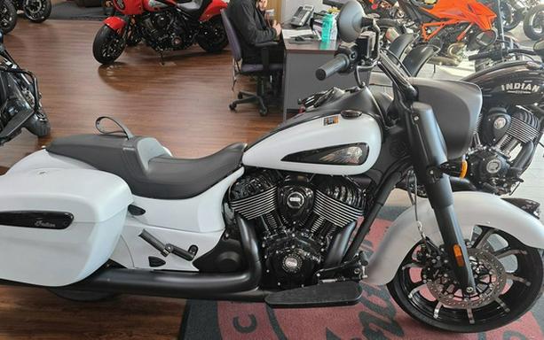 2026 Indian Springfield Dark Horse Ghost White Metallic Smoke