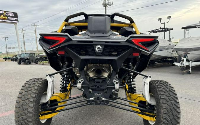 New 2024 CAN-AM MAVERICK R X RS WITH SMARTSHOX 999T DCT CARBON BLACK AND NEON YELLOW