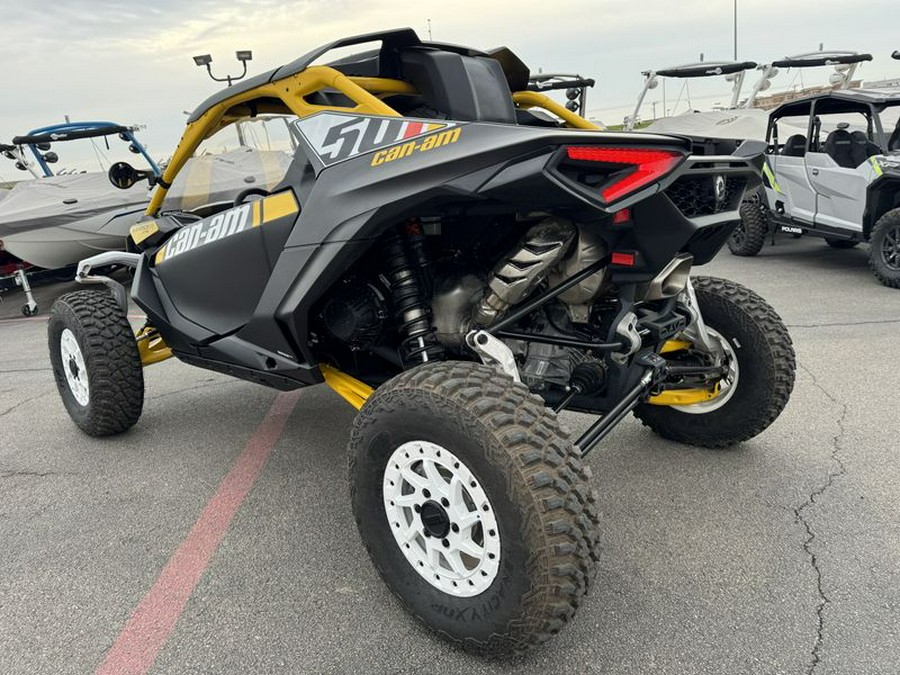 New 2024 CAN-AM MAVERICK R X RS WITH SMARTSHOX 999T DCT CARBON BLACK AND NEON YELLOW