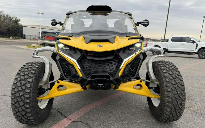 New 2024 CAN-AM MAVERICK R X RS WITH SMARTSHOX 999T DCT CARBON BLACK AND NEON YELLOW