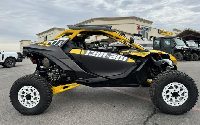 New 2024 CAN-AM MAVERICK R X RS WITH SMARTSHOX 999T DCT CARBON BLACK AND NEON YELLOW