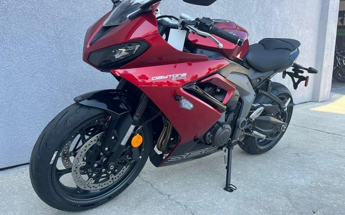 2024 Triumph Daytona 660 Carnival Red/Sapphire Black