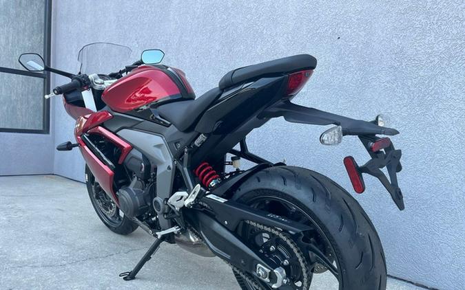 2024 Triumph Daytona 660 Carnival Red/Sapphire Black