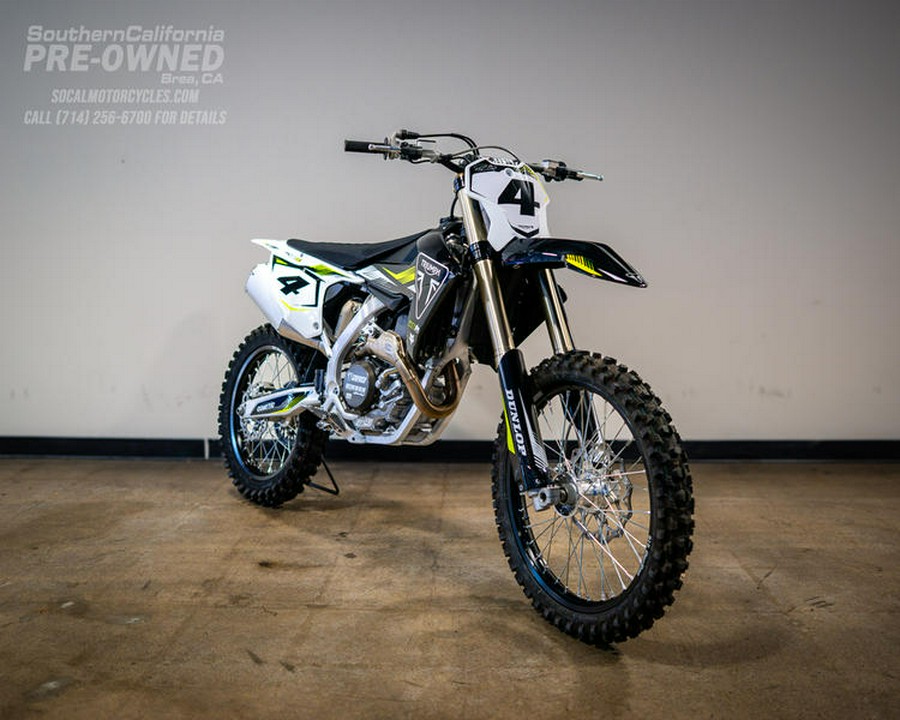 2025 Triumph TF 450-RC Edition Jet Black/Pure White