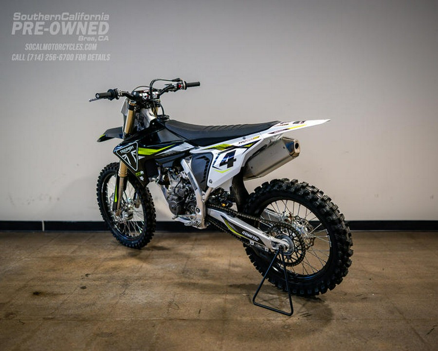 2025 Triumph TF 450-RC Edition Jet Black/Pure White