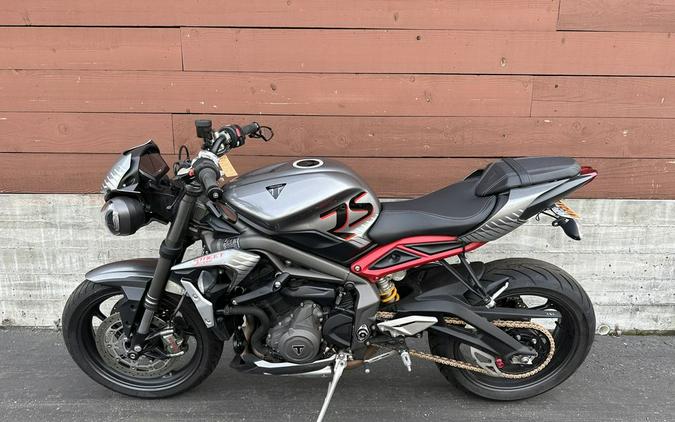 2022 Triumph Street Triple RS Silver Ice