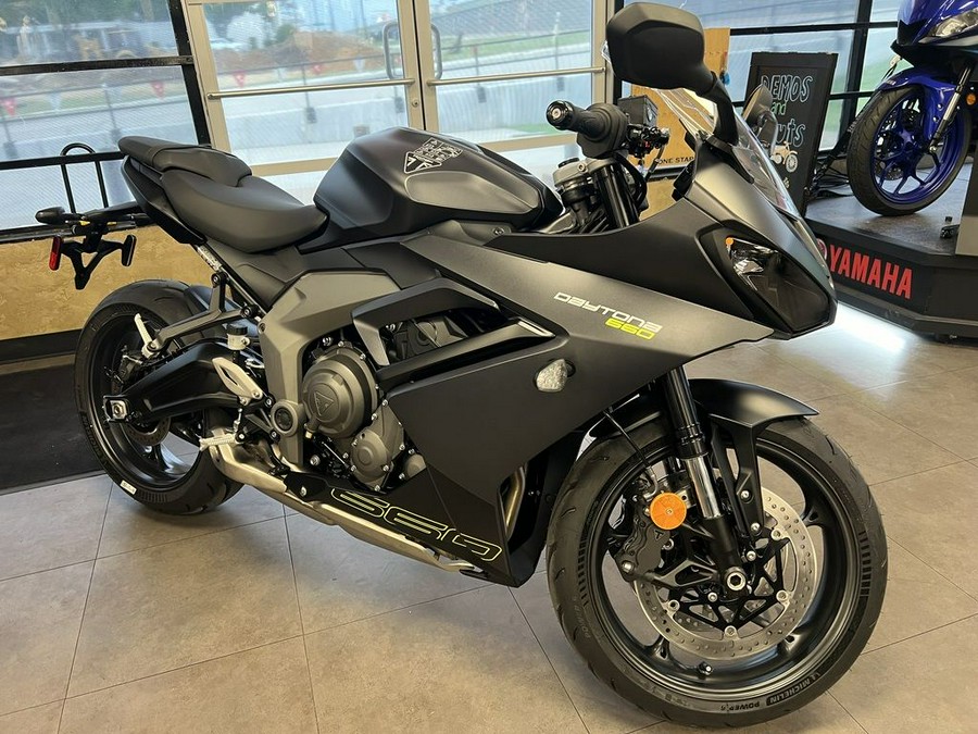 2025 Triumph Daytona 660 Satin Granite/Satin Black