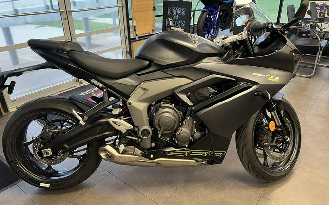 2025 Triumph Daytona 660 Satin Granite/Satin Black