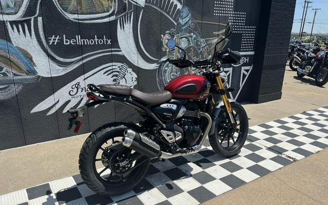 2024 Triumph Scrambler 400 X Carnival Red / Phantom Black