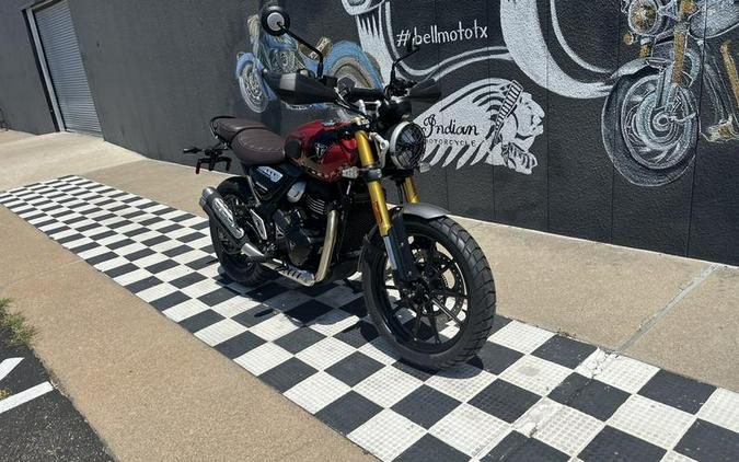 2024 Triumph Scrambler 400 X Carnival Red / Phantom Black