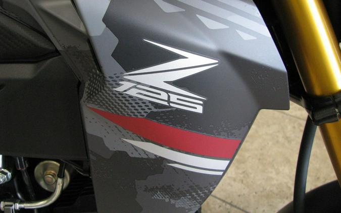 2024 Kawasaki Z125 PRO Cypher Camo Gray Matte/Metallic Matte Carbon Gray