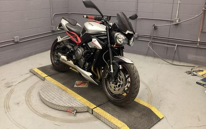 2019 Triumph Street Triple R Matt Aluminium Silver