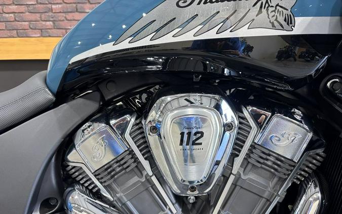 2026 Indian Motorcycle® Challenger® Limited 112 w/PowerBand Audio Storm Blue with Black Metallic