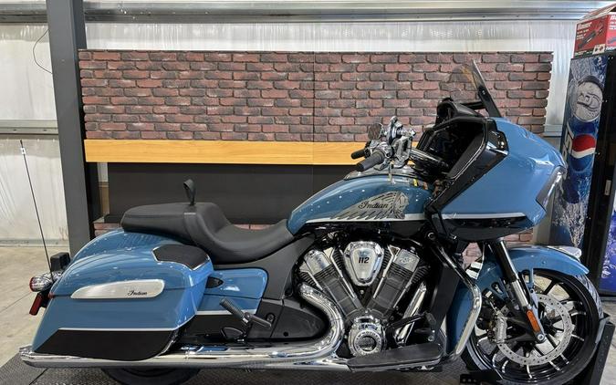 2026 Indian Motorcycle® Challenger® Limited 112 w/PowerBand Audio Storm Blue with Black Metallic
