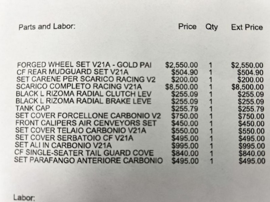 New 2025 Ducati Panigale V4S Carbon & Race Package