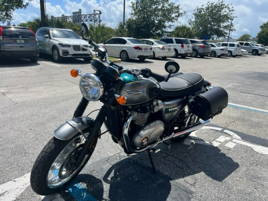 2022 Triumph Bonneville T120 Gold Line Silver Ice / Competition Green