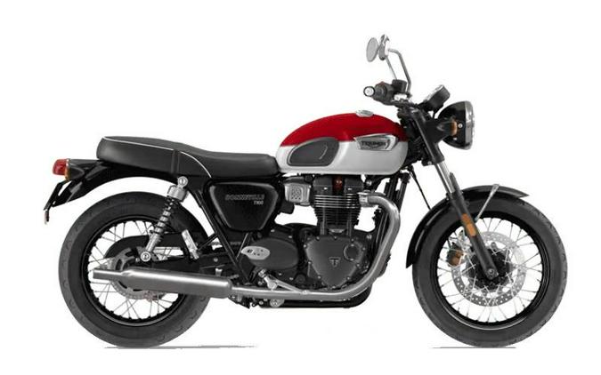 2024 Triumph Bonneville T100 Carnival Red/Fusion White