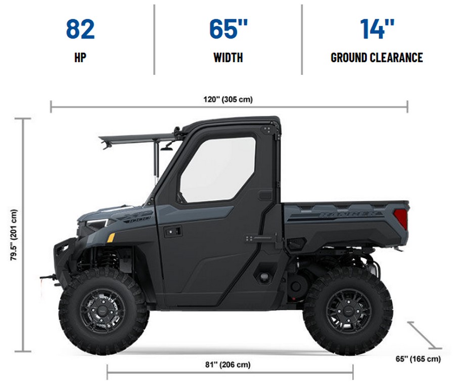 2025 Polaris RANGER XP 1000 NORTHSTAR EDITION PREMIUM STEALTH GRAY