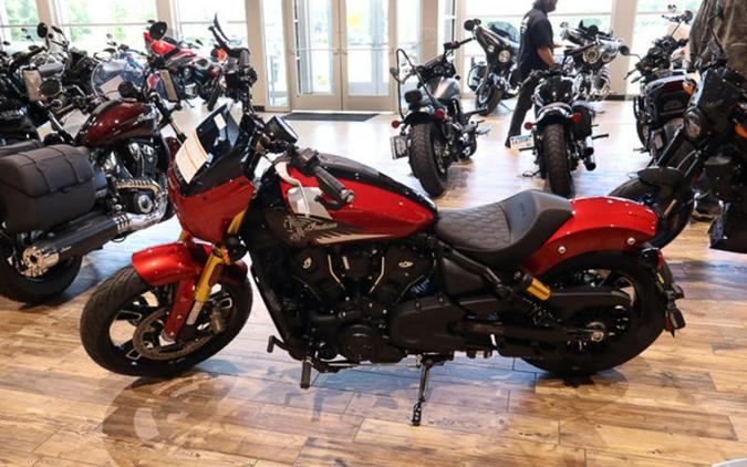 2025 Indian Motorcycle® 101 Scout® Sunset Red Metallic with Graphics