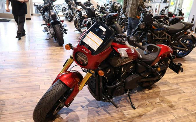 2025 Indian Motorcycle® 101 Scout® Sunset Red Metallic with Graphics