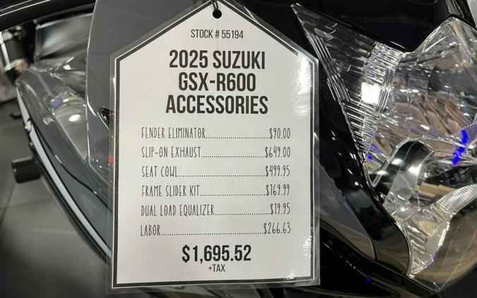 2025 Suzuki GSX-R 600